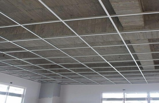اجرای سقف کاذب با سازه GST شرکت